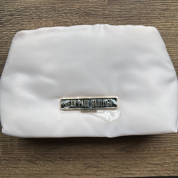 Jean Paul Gaultier light pink off white small pouch - Picture 2 of 4